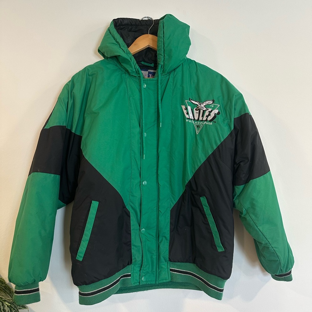 Philadelphia Eagles Logo 7 NFL Vintage Puffer Jacket